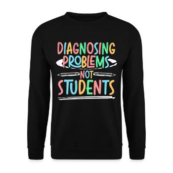 Psychologue scolaire - Sweat-shirt Unisexe - noir - Devant - Alina (178cm) & Michal (187cm)