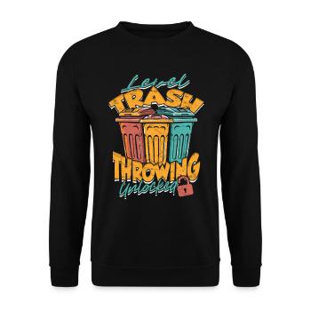 Garbage Man Garbage Truck Garbage Woman - Unisex Sweatshirt - black - Front - Alina (178cm) & Michal (187cm)