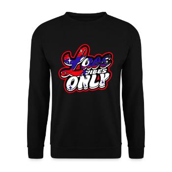 Laos Vibes Only Lao Root - Unisex Sweatshirt - black - Front - Alina (178cm) & Michal (187cm)