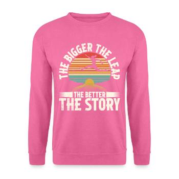 Saut en longueur Saut long - Sweat-shirt Unisexe - rose - Devant