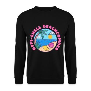 Muschelsammler Offi-shell Beachcomber - Unisex Pullover - Schwarz - Vorne - Alina (178cm) & Michal (187cm)