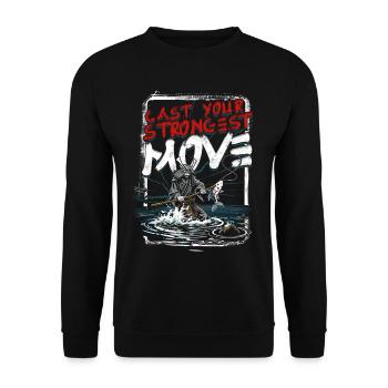 Kendo Cast Your Strongest Move - Unisex Pullover - Schwarz - Vorne - Alina (178cm) & Michal (187cm)