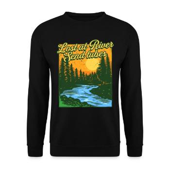 River Tubing Tube intérieur Bumper Send Tubes - Sweat-shirt Unisexe - noir - Devant - Alina (178cm) & Michal (187cm)