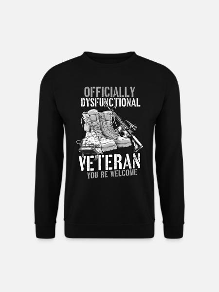 Dysfunctional Veteran - Unisex Sweatshirt - black
