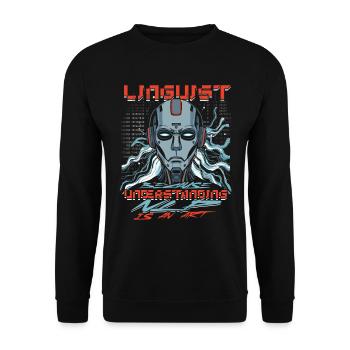 Computational Linguist Understanding NLP Is An Art - Unisex Sweatshirt - black - Front - Alina (178cm) & Michal (187cm)