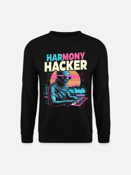 Synthesizer Synth Kick Drum DAW - Unisex Pullover - Schwarz