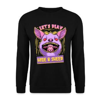 Chupacabra Cryptid Cryptozoology - Unisex Sweatshirt - black - Front - Alina (178cm) & Michal (187cm)