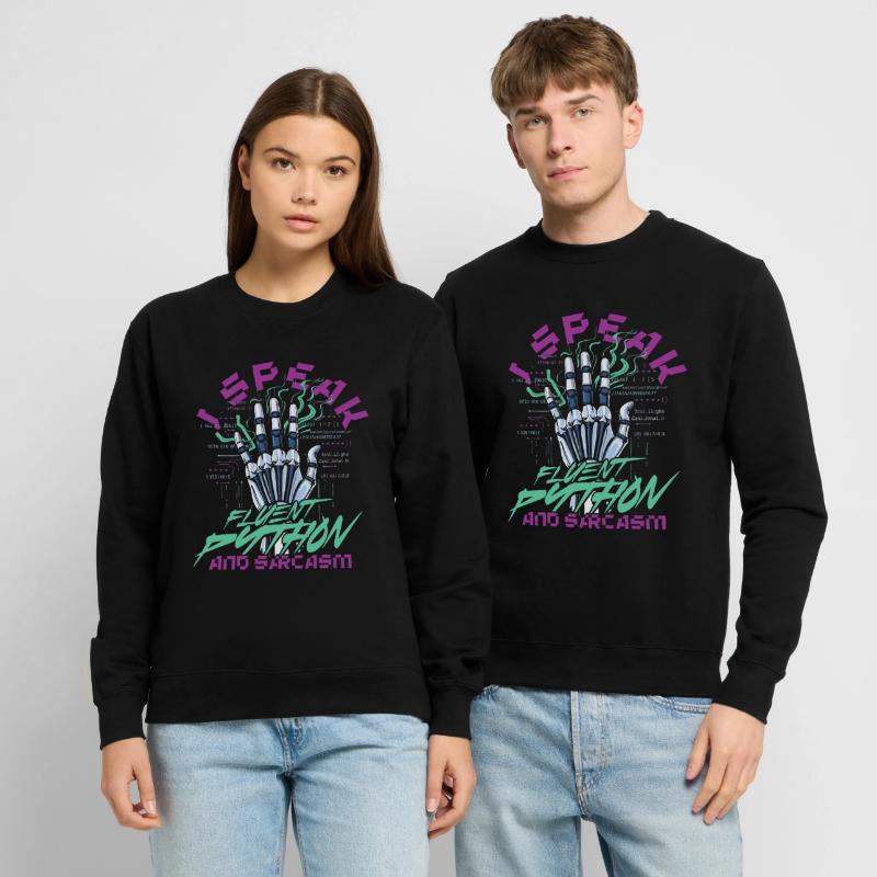 Computational Linguist Fluent Python And Sarcasm Unisex Sweatshirt