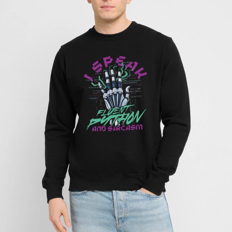 Computational Linguist Fluent Python And Sarcasm Unisex Sweatshirt