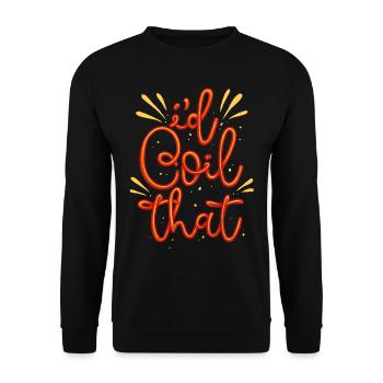 Audiovisueller Techniker AV Tech I'd Coil That - Unisex Pullover - Schwarz - Vorne - Alina (178cm) & Michal (187cm)