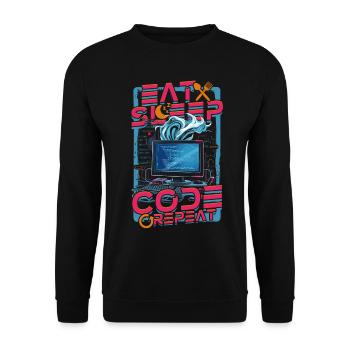Theoretical Computer Scientist - Unisex Sweatshirt - black - Front - Alina (178cm) & Michal (187cm)