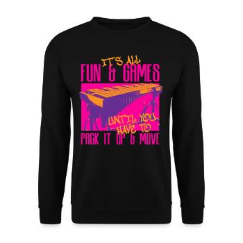 Vibraphone Marimba - Unisex Sweatshirt - black - Front - Alina (178cm) & Michal (187cm)