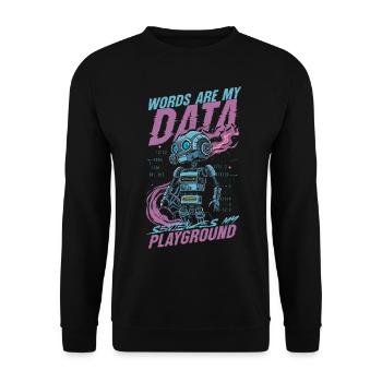 Computational Linguist - Unisex Sweatshirt - black - Front - Alina (178cm) & Michal (187cm)