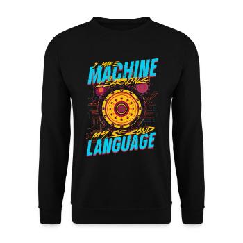 Computational Linguist - Unisex Sweatshirt - black - Front - Alina (178cm) & Michal (187cm)
