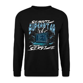 Computational Linguist - Unisex Sweatshirt - black - Front - Alina (178cm) & Michal (187cm)