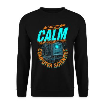 Keep Calm And Trust Theoretical Computer Scientist - Unisex Sweatshirt - black - Front - Alina (178cm) & Michal (187cm)