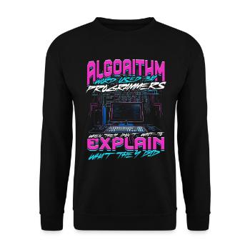 Theoretical Computer Scientist - Unisex Sweatshirt - black - Front - Alina (178cm) & Michal (187cm)