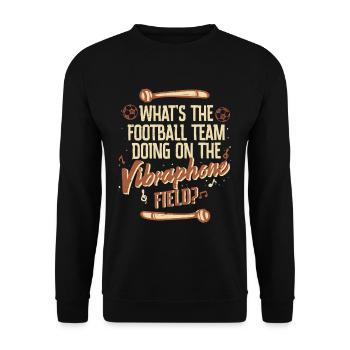 Vibraphone Marimba - Unisex Sweatshirt - black - Front - Alina (178cm) & Michal (187cm)