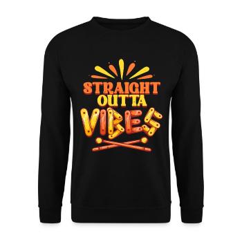 Vibraphone Marimba - Unisex Sweatshirt - black - Front - Alina (178cm) & Michal (187cm)
