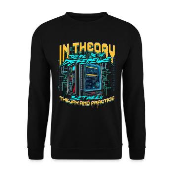 Theoretical Computer Scientist - Unisex Sweatshirt - black - Front - Alina (178cm) & Michal (187cm)