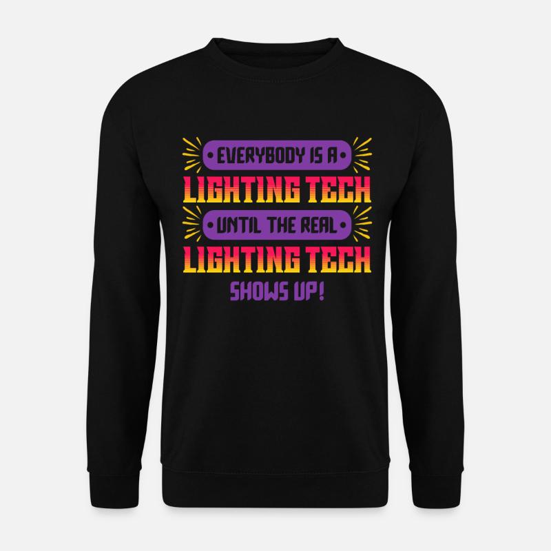 Technicien d’éclairage Technicien d’éclairage - Sweat-shirt Unisexe - noir