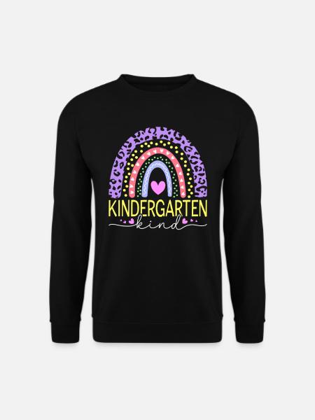 Kids Kindergarten Kid Rainbow Girl - Unisex Sweatshirt - black