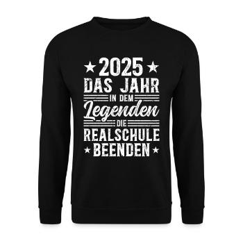 Remise des diplômes d’études secondaires 2025 : Fin des légendes - Sweat-shirt Unisexe - noir - Devant - Alina (178cm) & Michal (187cm)