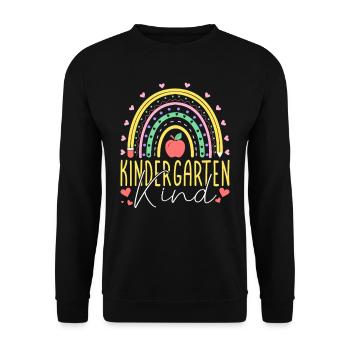 Enfants Maternelle Enfant Arc-en-ciel Fille - Sweat-shirt Unisexe - noir - Devant - Alina (178cm) & Michal (187cm)