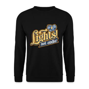 Lighting Technician Lights Not Audio - Unisex Sweatshirt - black - Front - Alina (178cm) & Michal (187cm)