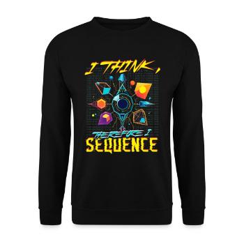Bioinformatics Analyst Think Therefore I Sequence - Unisex Sweatshirt - black - Front - Alina (178cm) & Michal (187cm)