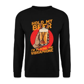 Vibraphone Marimba - Unisex Sweatshirt - black - Front - Alina (178cm) & Michal (187cm)