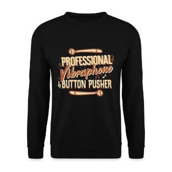 Vibraphon Vibraphone professionnel poussoir de bouton - Sweat-shirt Unisexe - noir - Devant - Alina (178cm) & Michal (187cm)