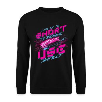 Theoretical Computer Scientist - Unisex Sweatshirt - black - Front - Alina (178cm) & Michal (187cm)