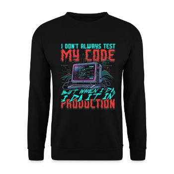 Theoretical Computer Scientist - Unisex Sweatshirt - black - Front - Alina (178cm) & Michal (187cm)