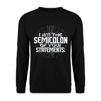 Theoretical Computer Scientist - Unisex Sweatshirt - black - Front - Alina (178cm) & Michal (187cm)