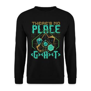 Bioinformatics Analyst No Place Like - Unisex Sweatshirt - black - Front - Alina (178cm) & Michal (187cm)