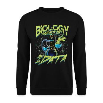 La biologie bioinformaticienne rencontre le Big Data - Sweat-shirt Unisexe - noir - Devant - Alina (178cm) & Michal (187cm)
