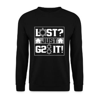 Cutting machine operator CNC router - Unisex Sweatshirt - black - Front - Alina (178cm) & Michal (187cm)