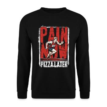 Marathon Marathons Coureurs Running - Sweat-shirt Unisexe - noir - Devant - Alina (178cm) & Michal (187cm)