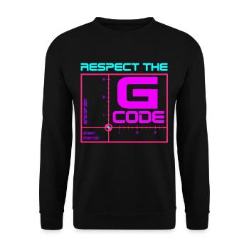 CNC Router Cutting Machine Operator - Unisex Sweatshirt - black - Front - Alina (178cm) & Michal (187cm)