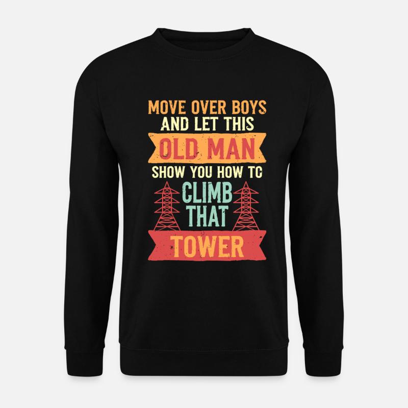 Industriekletterer Turmkletterer - Unisex Pullover - Schwarz