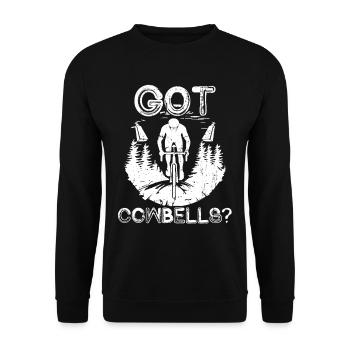 Le cyclo-cross a des cloches de vache ? - Sweat-shirt Unisexe - noir - Devant - Alina (178cm) & Michal (187cm)