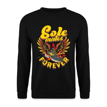 Marathon Marathon Runner Sole Mates Forever - Unisex Sweatshirt - black - Front - Alina (178cm) & Michal (187cm)