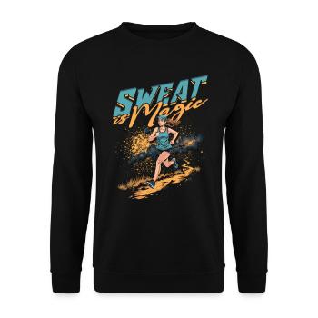 Marathon Marathons Coureurs Running - Sweat-shirt Unisexe - noir - Devant - Alina (178cm) & Michal (187cm)