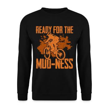 Le cyclo-cross est prêt pour la boue - Sweat-shirt Unisexe - noir - Devant - Alina (178cm) & Michal (187cm)