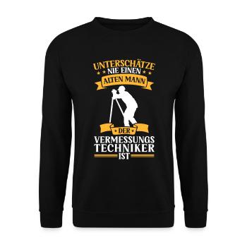 Arpenteur Vieil Homme Arpenteur - Sweat-shirt Unisexe - noir - Devant - Alina (178cm) & Michal (187cm)