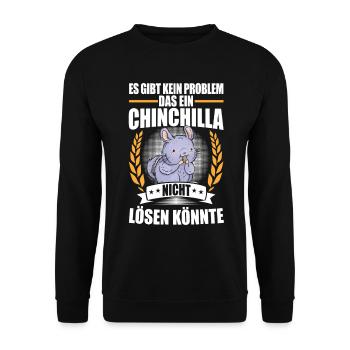 Le chinchilla résout des problèmes de souris laineuse rongeur - Sweat-shirt Unisexe - noir - Devant - Alina (178cm) & Michal (187cm)