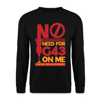 Opérateur de machine de découpe - Sweat-shirt Unisexe - noir - Devant - Alina (178cm) & Michal (187cm)