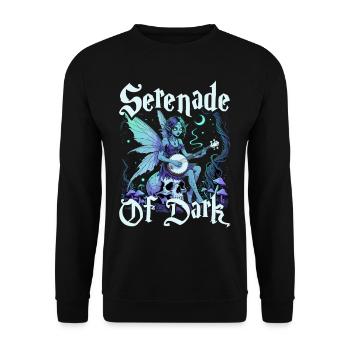 Fairycore Fairy Gothic Serenade Of Dark - Unisex Sweatshirt - black - Front - Alina (178cm) & Michal (187cm)