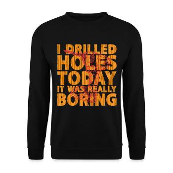 Cutting machine operator CNC router - Unisex Sweatshirt - black - Front - Alina (178cm) & Michal (187cm)